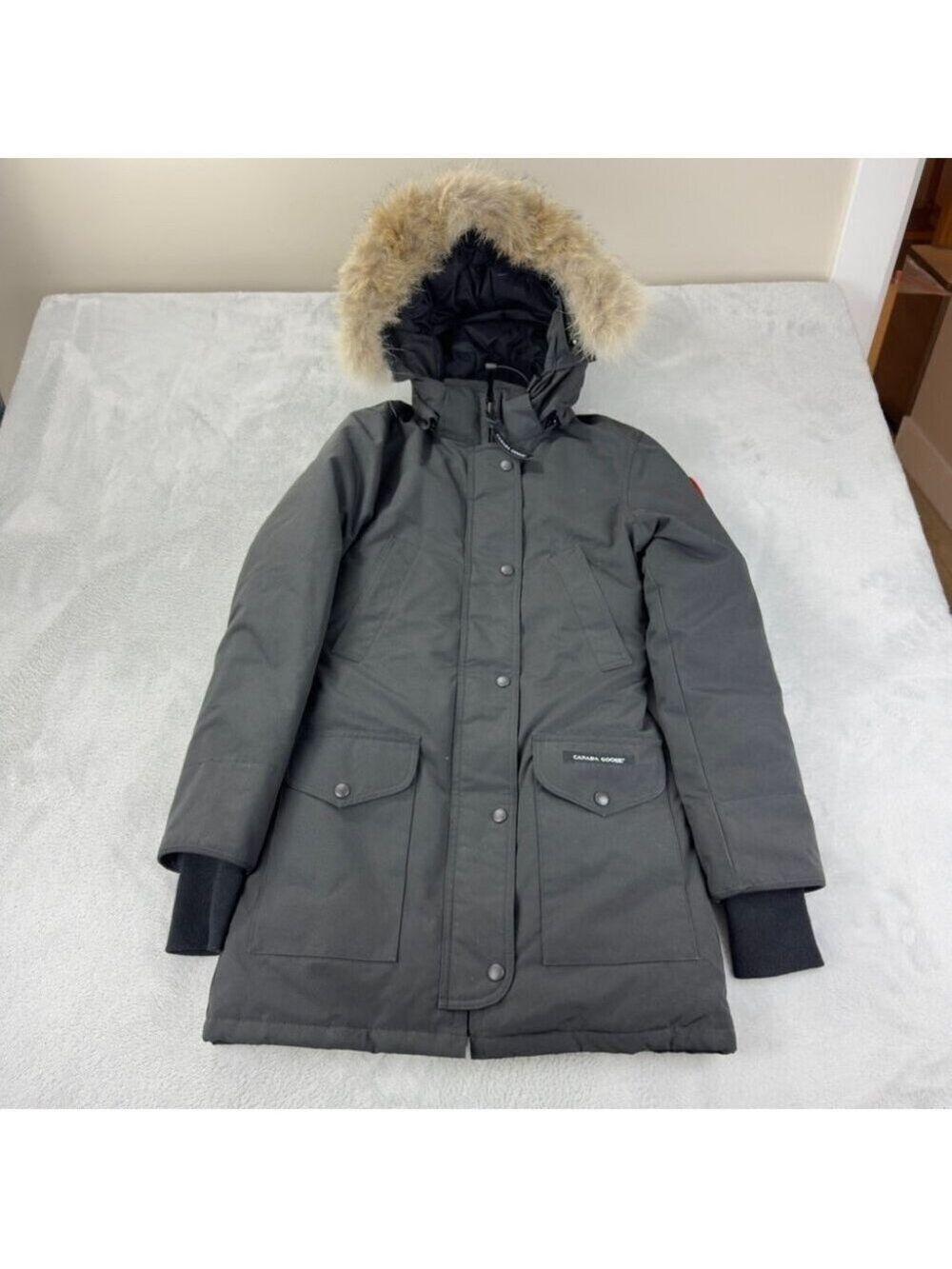 Canada Goose Women's Size 2XS Trillium Parka Heritage Black 6660L Style Number